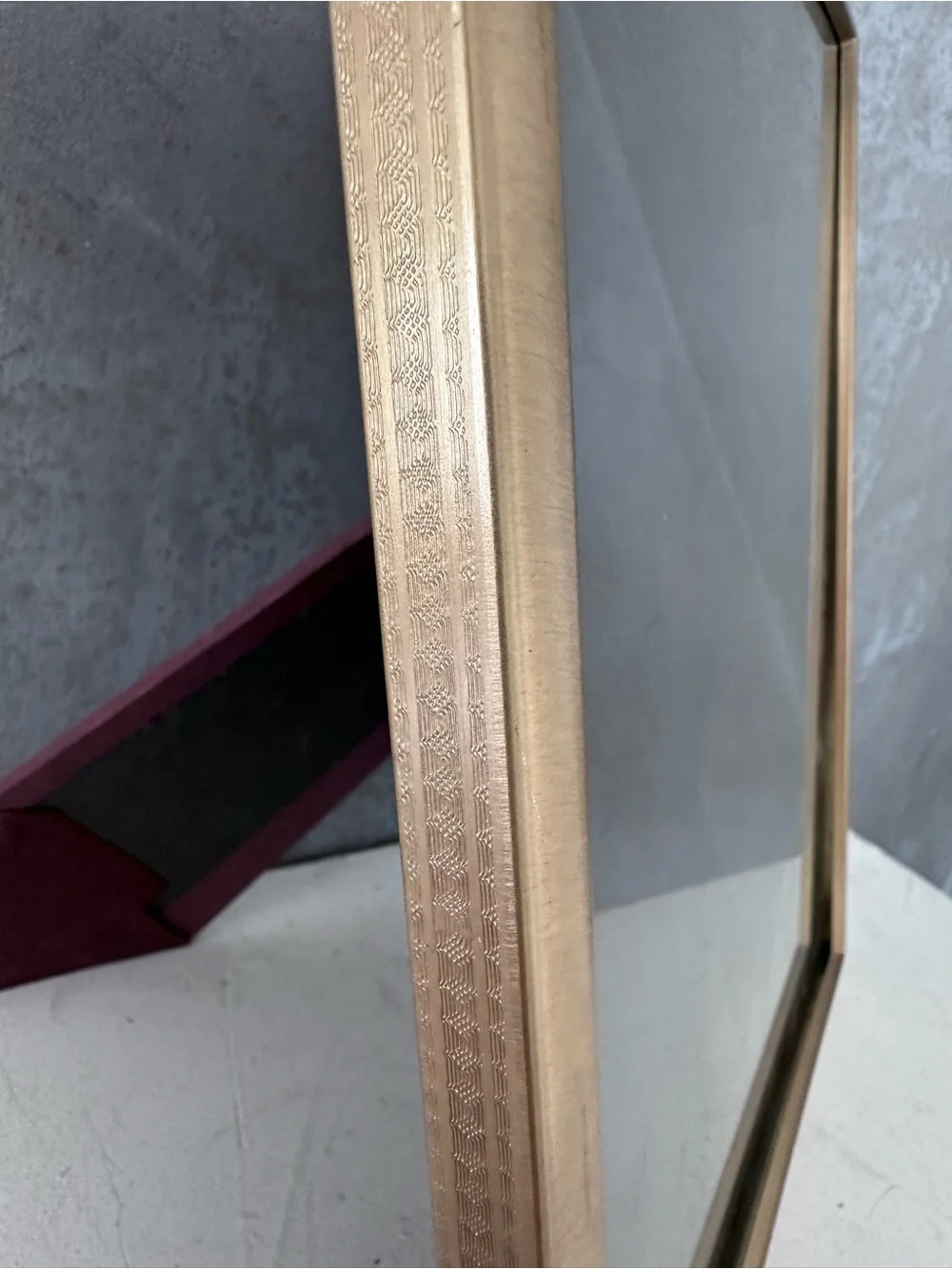 Vintage BACRACH BRASS Gold Tone Metal Picture Frame 8